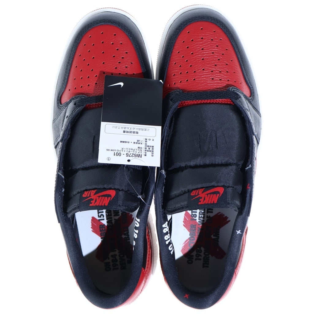 NIKE(ナイキ) Air Jordan 1 Retro Low OG エアジョーダン1 レトロ ロー ローカットスニーカー ブラック/レッド US10/28.0cm IW6276-001