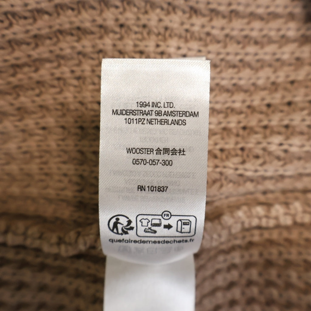 SUPREME(シュプリーム) 26SS Washed Small Box Waffle Sweater ウォッシュド スモールボックスロゴ ワッフルセーター ニット ブラウン