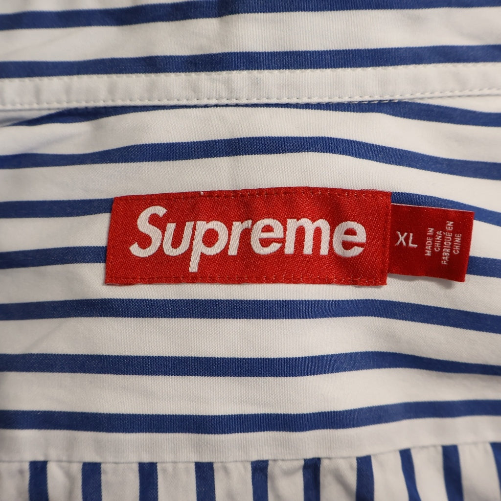 SUPREME(シュプリーム) 26SS Stripe Shirt ストライプ長袖シャツ ブルー/ホワイト