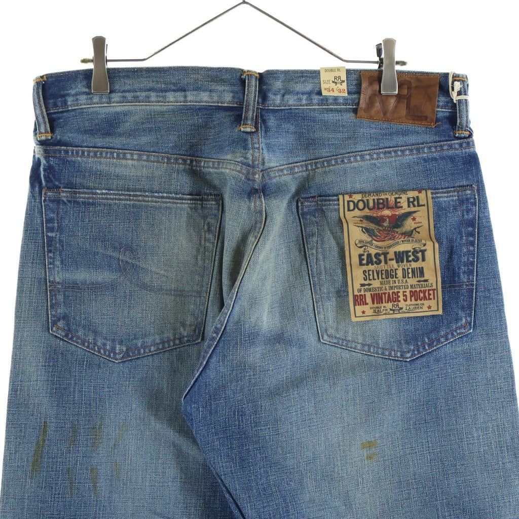 RRL(ダブルアールエル) VINTAGE 5 POCKET SELVEDGE DENIM ヴィンテージ 5ポケット イーストウェスト デニムパンツ インディゴ 782704503004