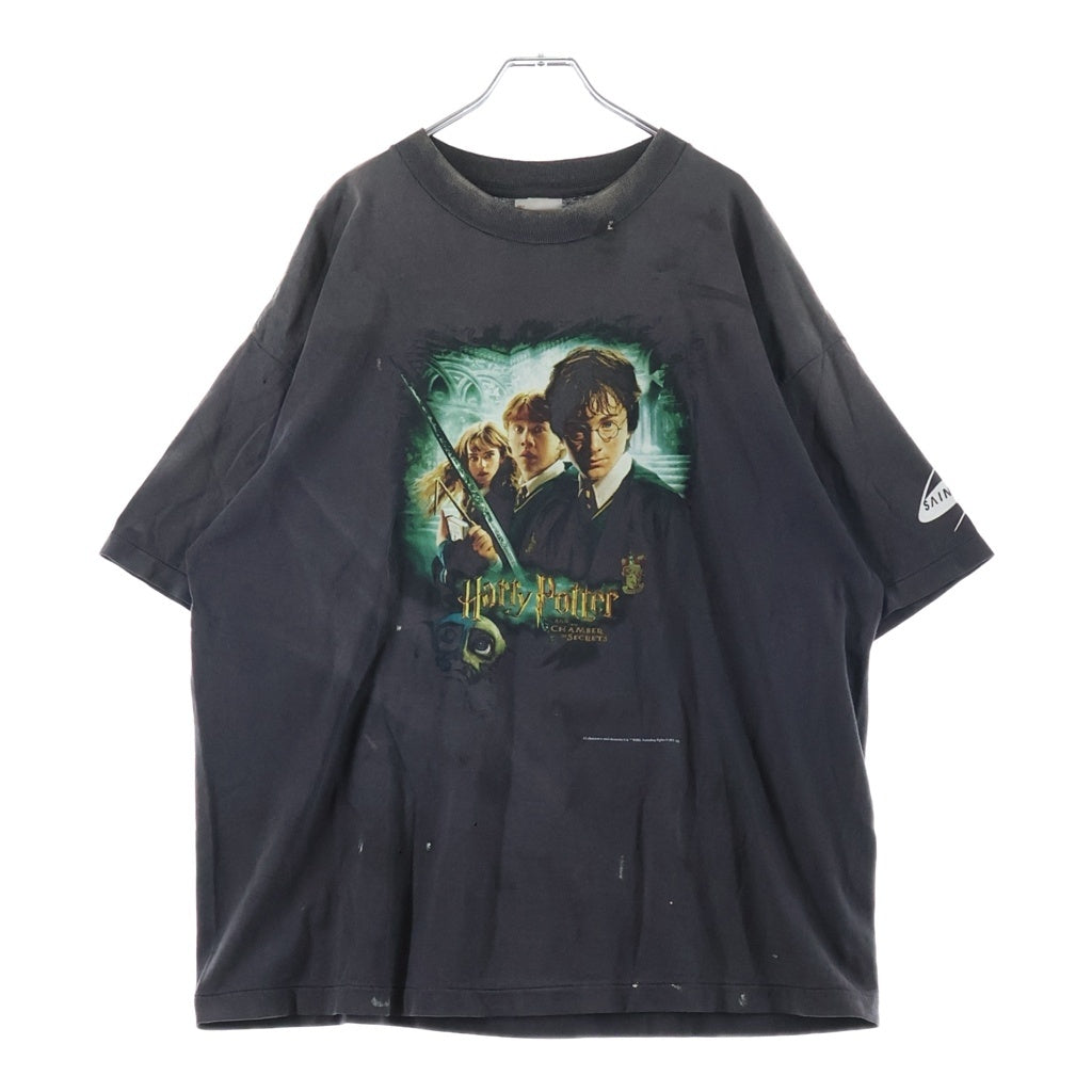 SAINT MICHAEL(セントマイケル) 25AW 両面プリント ムービー 半袖Tシャツ カットソー ブラック SM-HR1-0000-C46