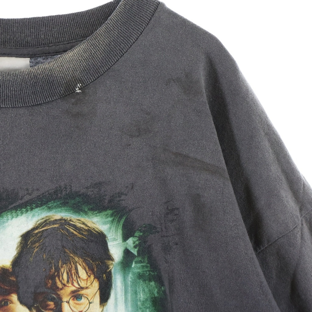 SAINT MICHAEL(セントマイケル) 25AW 両面プリント ムービー 半袖Tシャツ カットソー ブラック SM-HR1-0000-C46