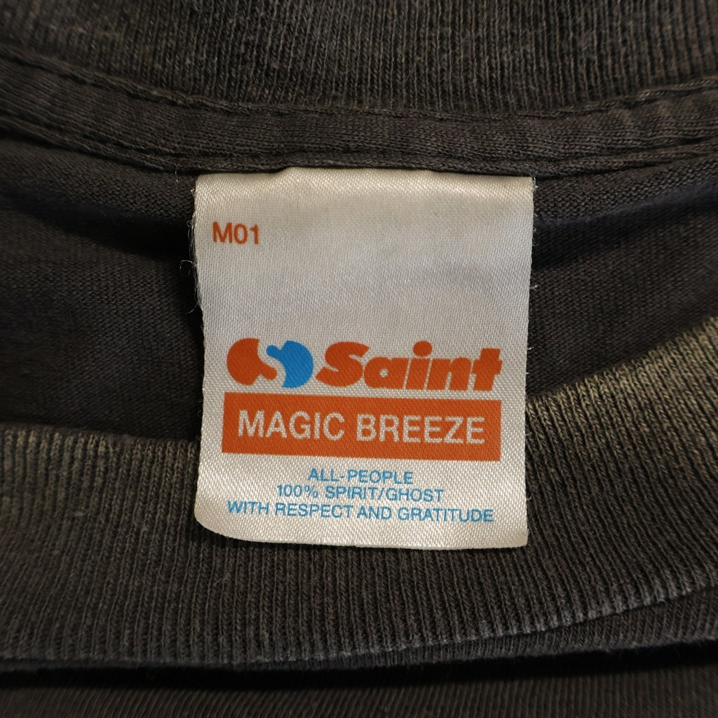 SAINT MICHAEL(セントマイケル) 25AW 両面プリント ムービー 半袖Tシャツ カットソー ブラック SM-HR1-0000-C46