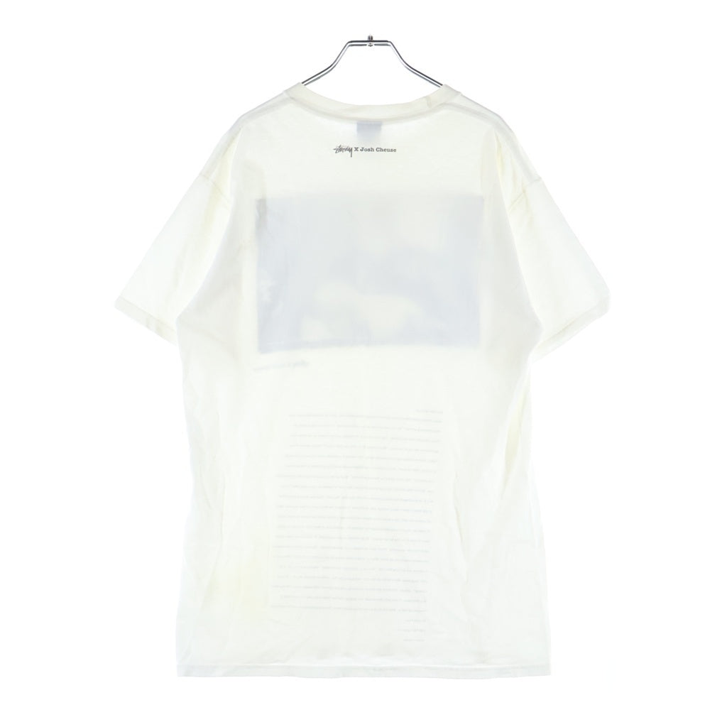 STUSSY(ステューシー) 00s VINTAGE OLD ×JOSH CHEUSE PHOTO TEE メキシコ製 黒タグ フォトプリント半袖Tシャツ ホワイト