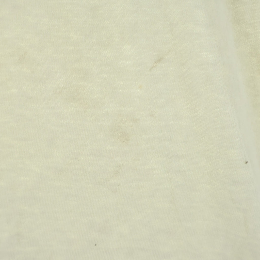 STUSSY(ステューシー) 90s VINTAGE OLD CLOVER SPADE TEE USA アメリカ製 黒タグ クローバー スペード 両面プリント半袖Tシャツ アイボリー