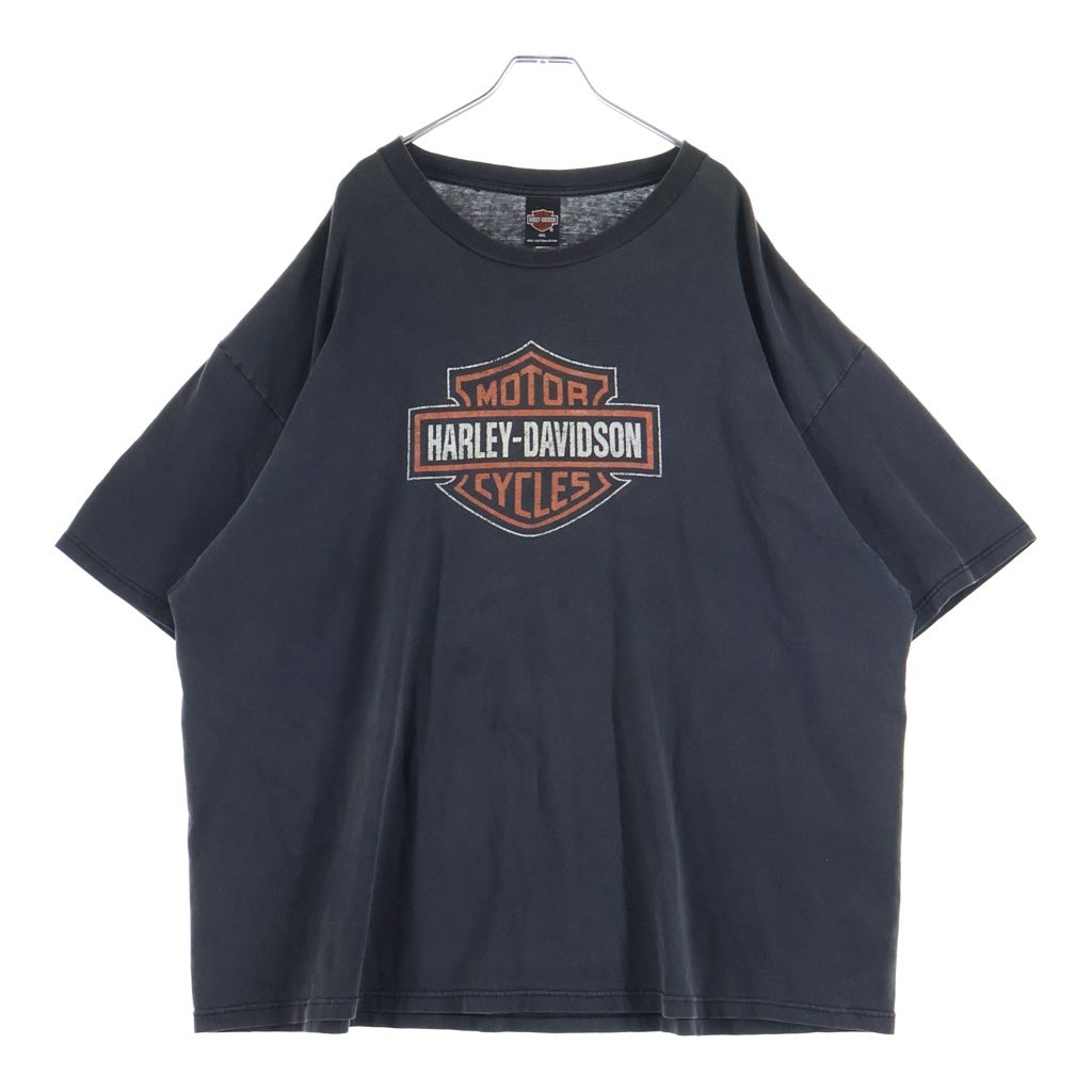 HARLEY DAVIDSON(ハーレーダビッドソン) 90-00s VINTAGE BAR&SHIELD PRINT TEE バーアンドシールド 両面プリント半袖Tシャツ ブラック