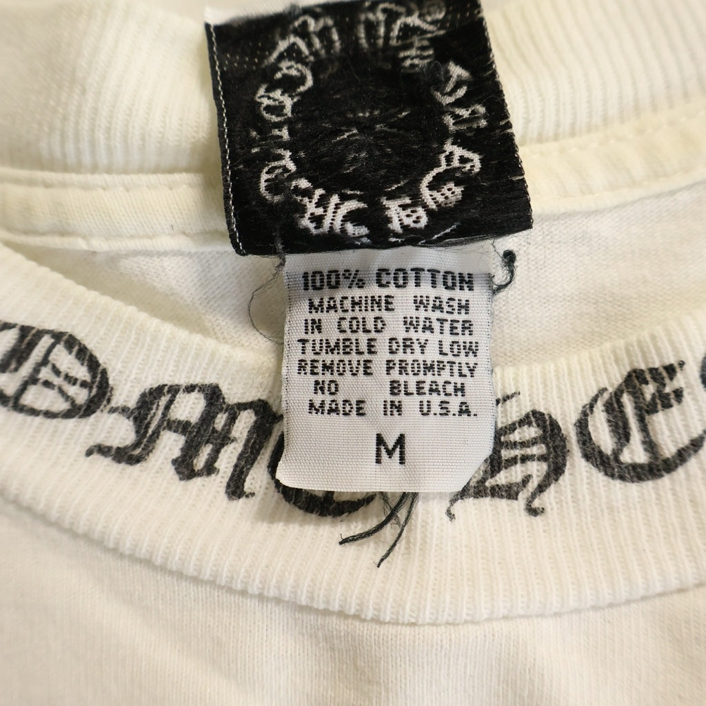 CHROME HEARTS(クロムハーツ) OLD CH T-SHIRT オールド ネックロゴ ダガープリント 半袖Tシャツ ホワイト