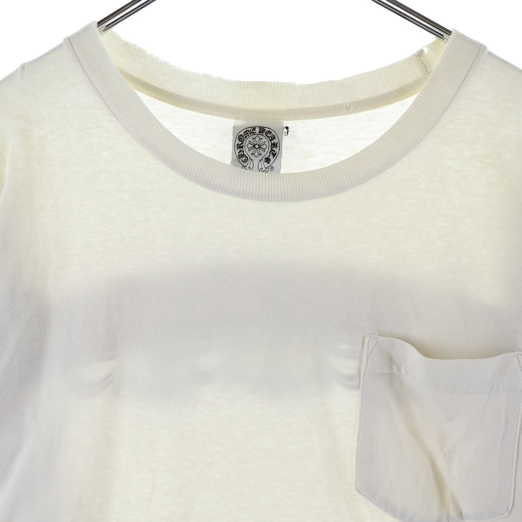 CHROME HEARTS(クロムハーツ) OLD FLRL CRS TEE オールド フローラルクロス スクロールラベルプリント クルーネック 半袖Tシャツ カットソー ホワイト
