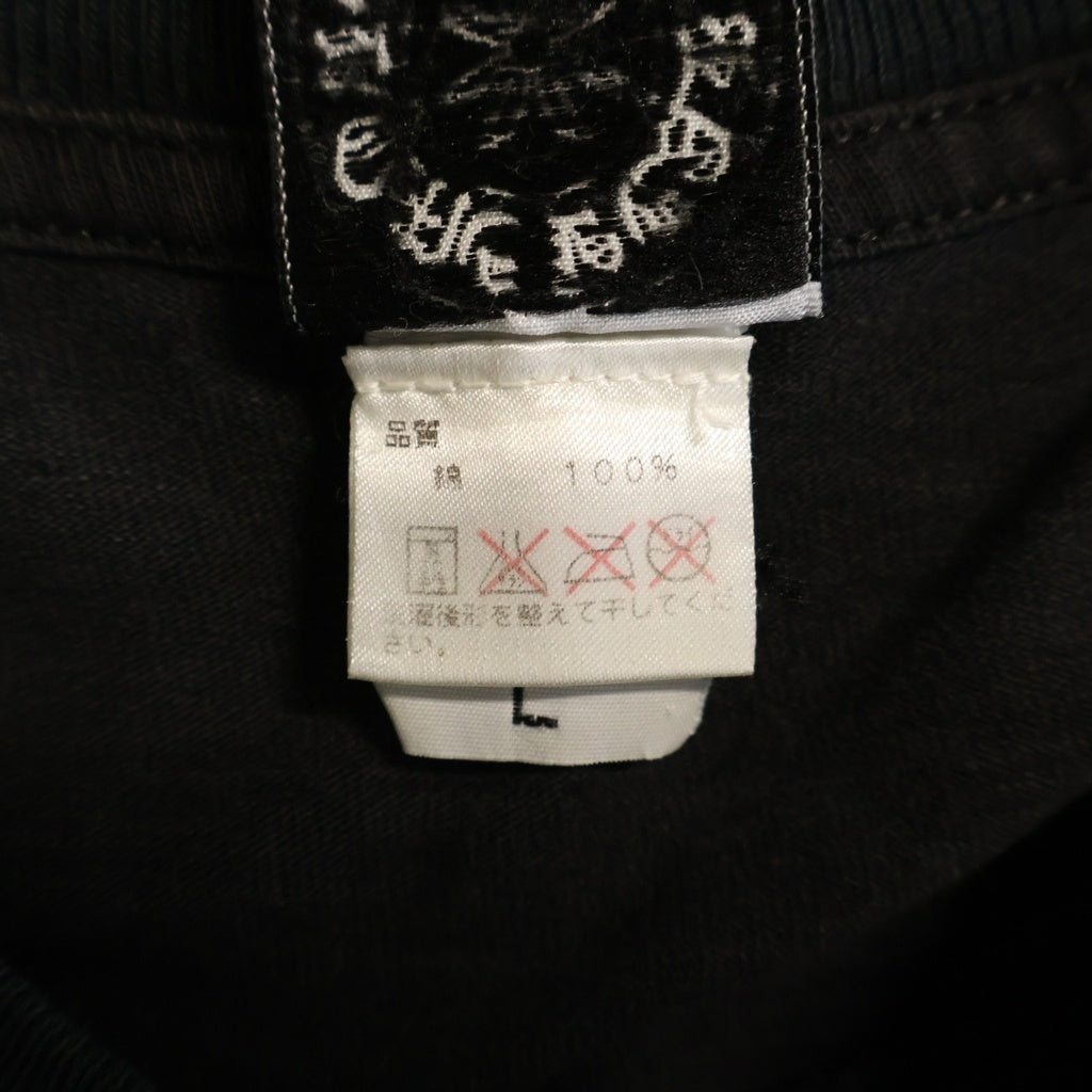 CHROME HEARTS(クロムハーツ) OLD Sleeve CH Plus Print L/S Tee オールド ホースシュー 袖CHプラスプリント長袖Tシャツ ブラック