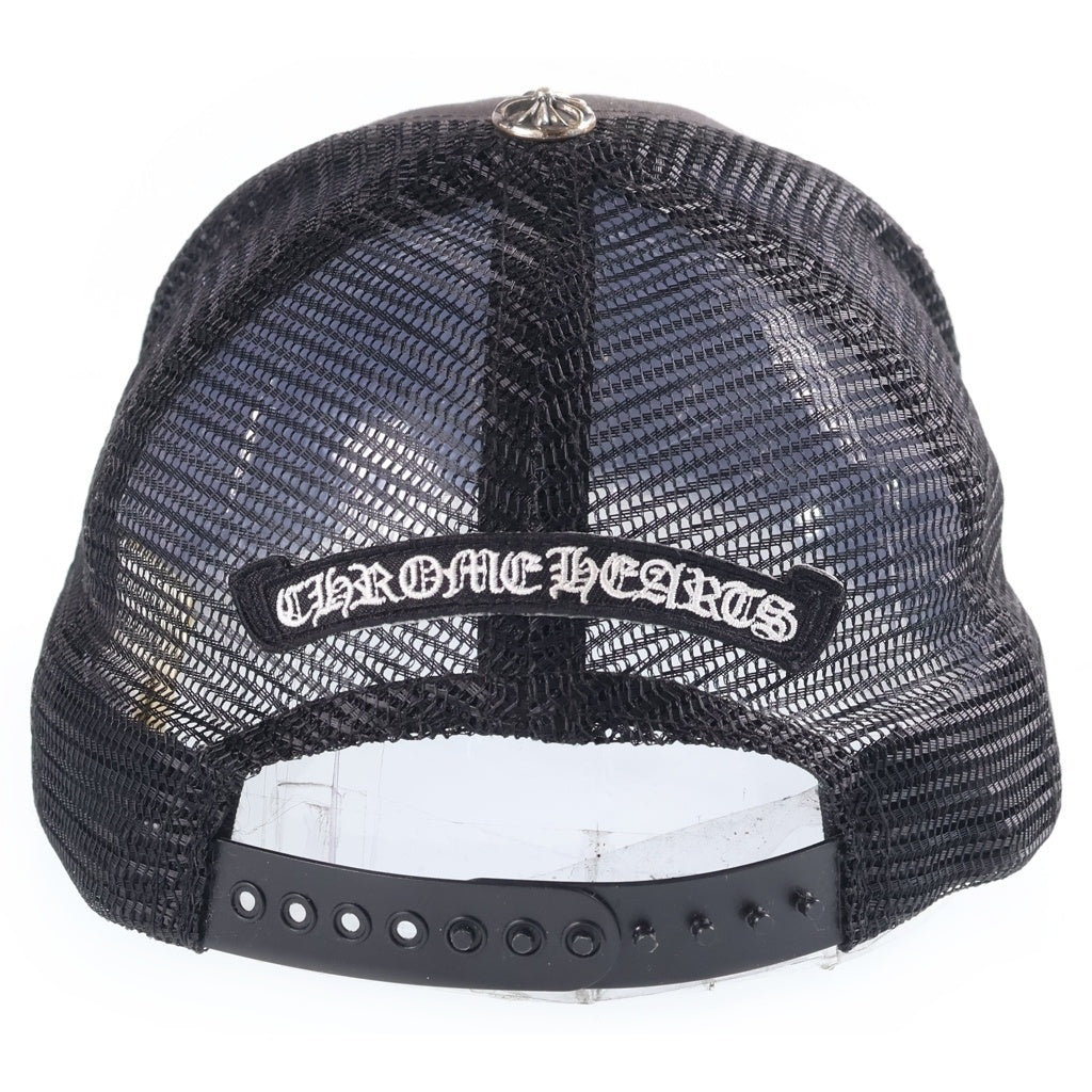 CHROME HEARTS(クロムハーツ) BSフレア スクロール刺繍 メッシュキャップ 帽子 ブラック