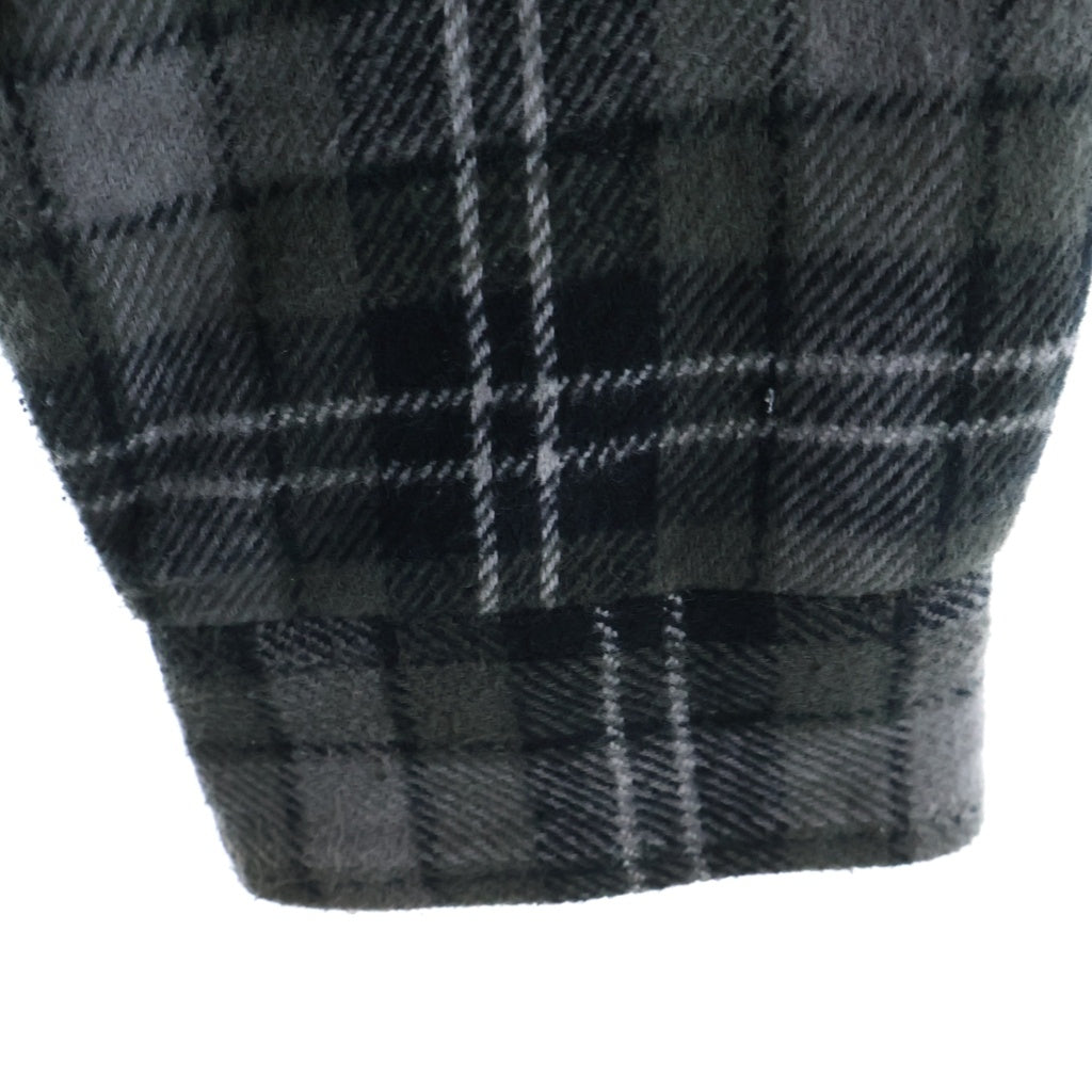 SUPREME(シュプリーム) 23AW Tartan Flannel Hooded Shirt タータンチェック フランネルシャツ ブラック