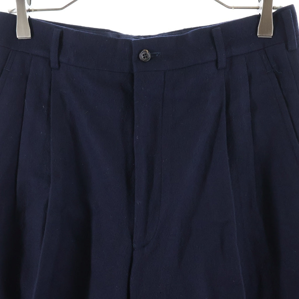 COMME des GARCONS HOMME PLUS(コムデギャルソンオムプリュス) 80S VINTAGE ヴィンテージ ツータック スラックスパンツ セットアップ ネイビー PP-05044M