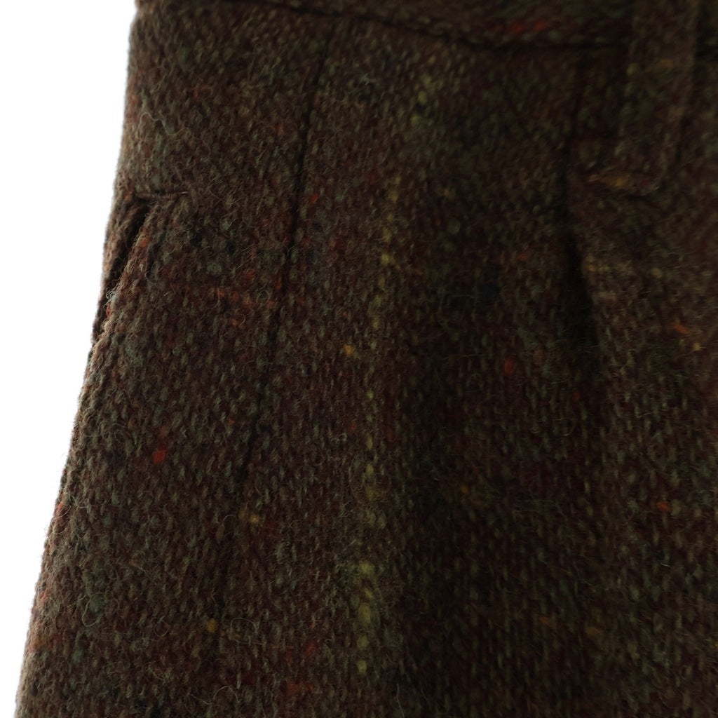 Yohji Yamamoto POUR HOMME(ヨウジヤマモト プールオム) 95AW センタープレス ツイード スラックスパンツ ブラウン HE-P04-110
