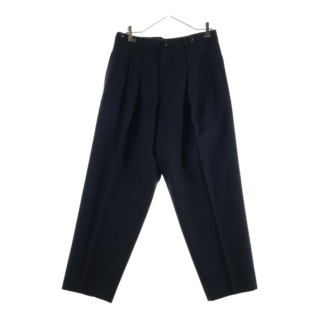 Yohji Yamamoto POUR HOMME(ヨウジヤマモト プールオム) マルチタック ジップアップ スラックスパンツ ブラック