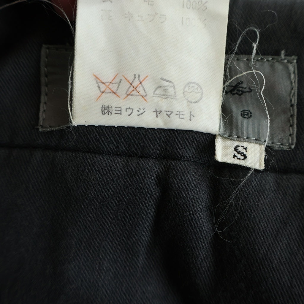 Yohji Yamamoto POUR HOMME(ヨウジヤマモト プールオム) マルチタック ジップアップ スラックスパンツ ブラック