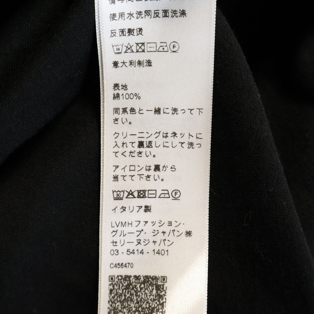 CELINE(セリーヌ) トリオンフ刺繍 クルーネック半袖Tシャツ カットソー ブラック 2X04I671Q