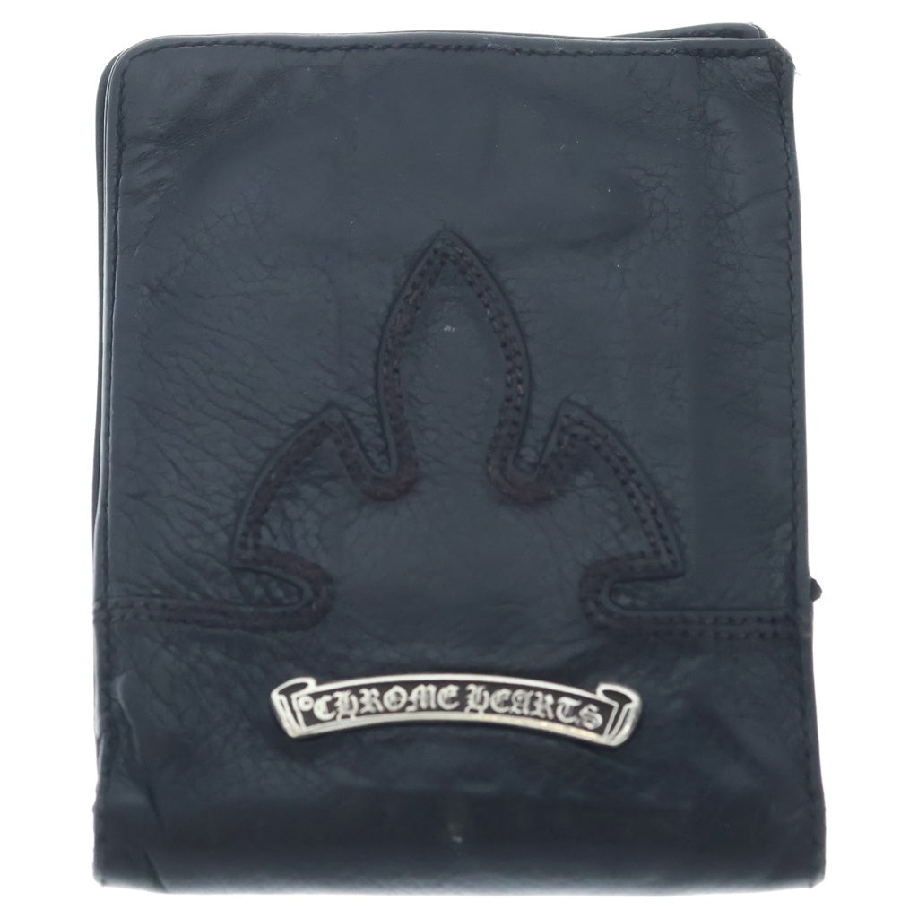 CHROME HEARTS(クロムハーツ) AINT NOTHIN 2 DO フレアニー二つ折りレザーウォレット 財布 ブラック