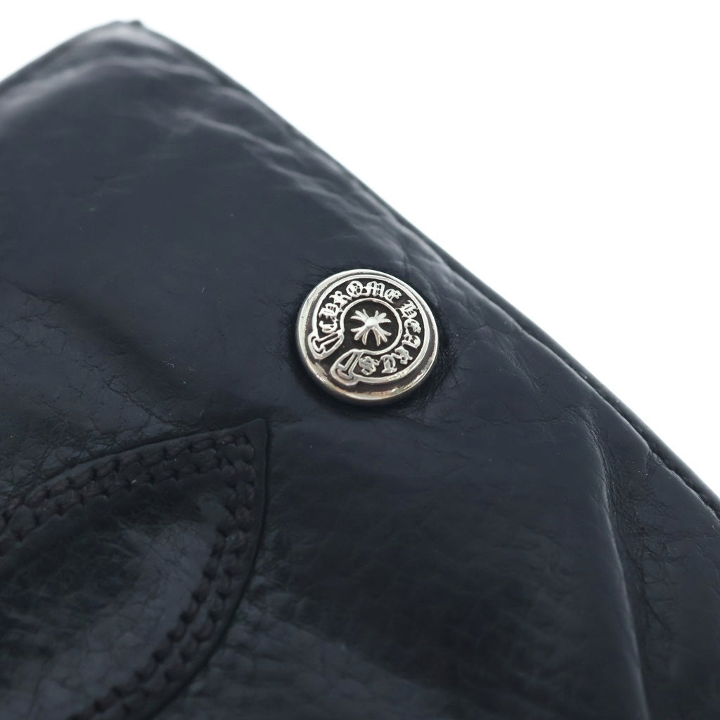 CHROME HEARTS(クロムハーツ) AINT NOTHIN 2 DO フレアニー二つ折りレザーウォレット 財布 ブラック
