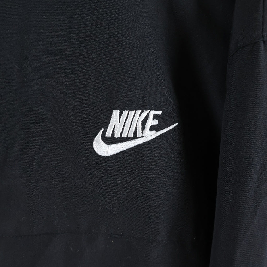 NIKE(ナイキ) 90S VINTAGE ヴィンテージ ロゴデザイン ジップアップ ナイロンジャケット ブラック