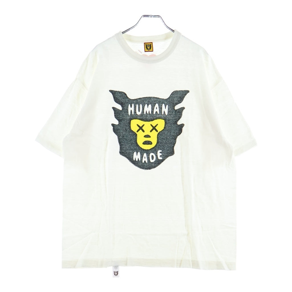 HUMAN MADE(ヒューマンメイド) ×KAWS FACE TEE カウズ フェイス クルーネック カットソー 半袖Tシャツ ホワイト