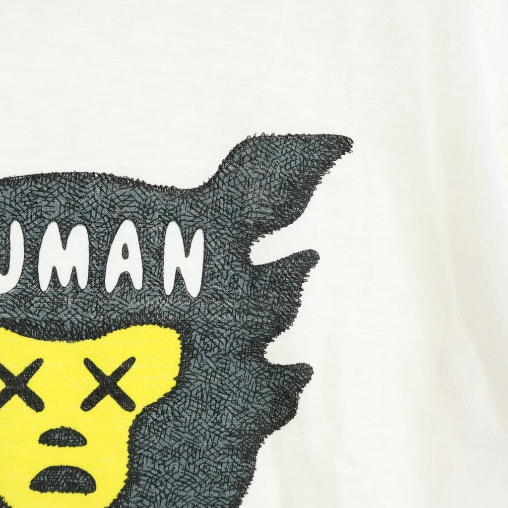 HUMAN MADE(ヒューマンメイド) ×KAWS FACE TEE カウズ フェイス クルーネック カットソー 半袖Tシャツ ホワイト