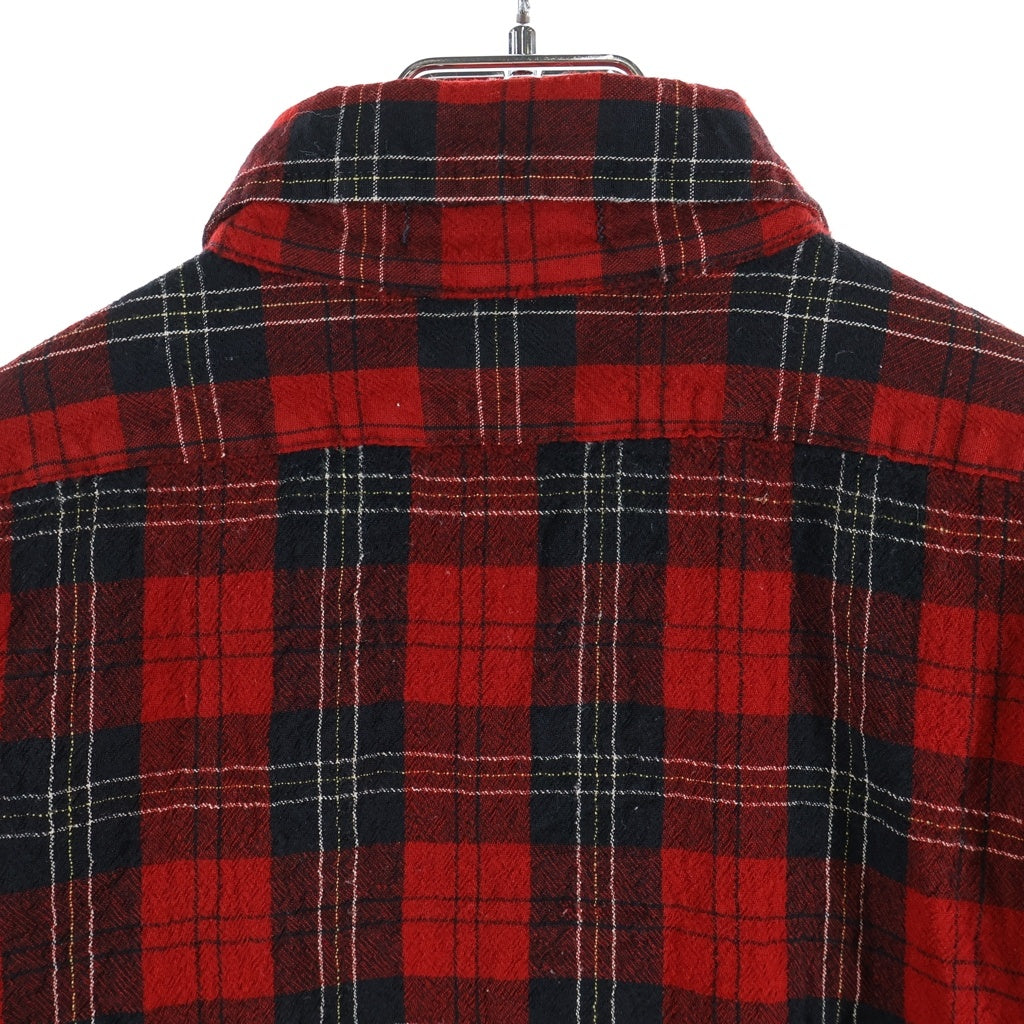 PENDLETON(ペンドルトン) 90S VINTAGE WOOL CHECK L/S SHIRT ウール チェック柄 長袖シャツ レッド