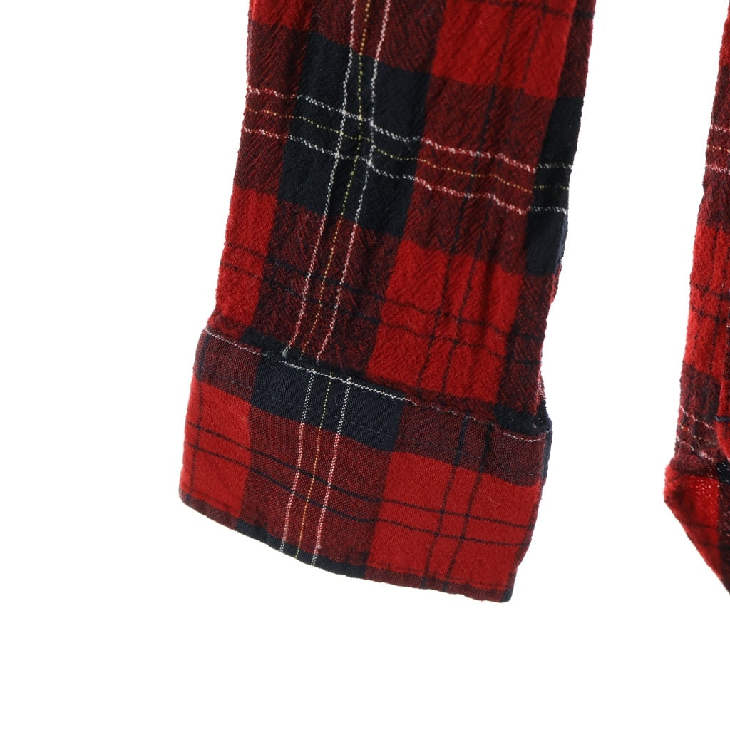 PENDLETON(ペンドルトン) 90S VINTAGE WOOL CHECK L/S SHIRT ウール チェック柄 長袖シャツ レッド