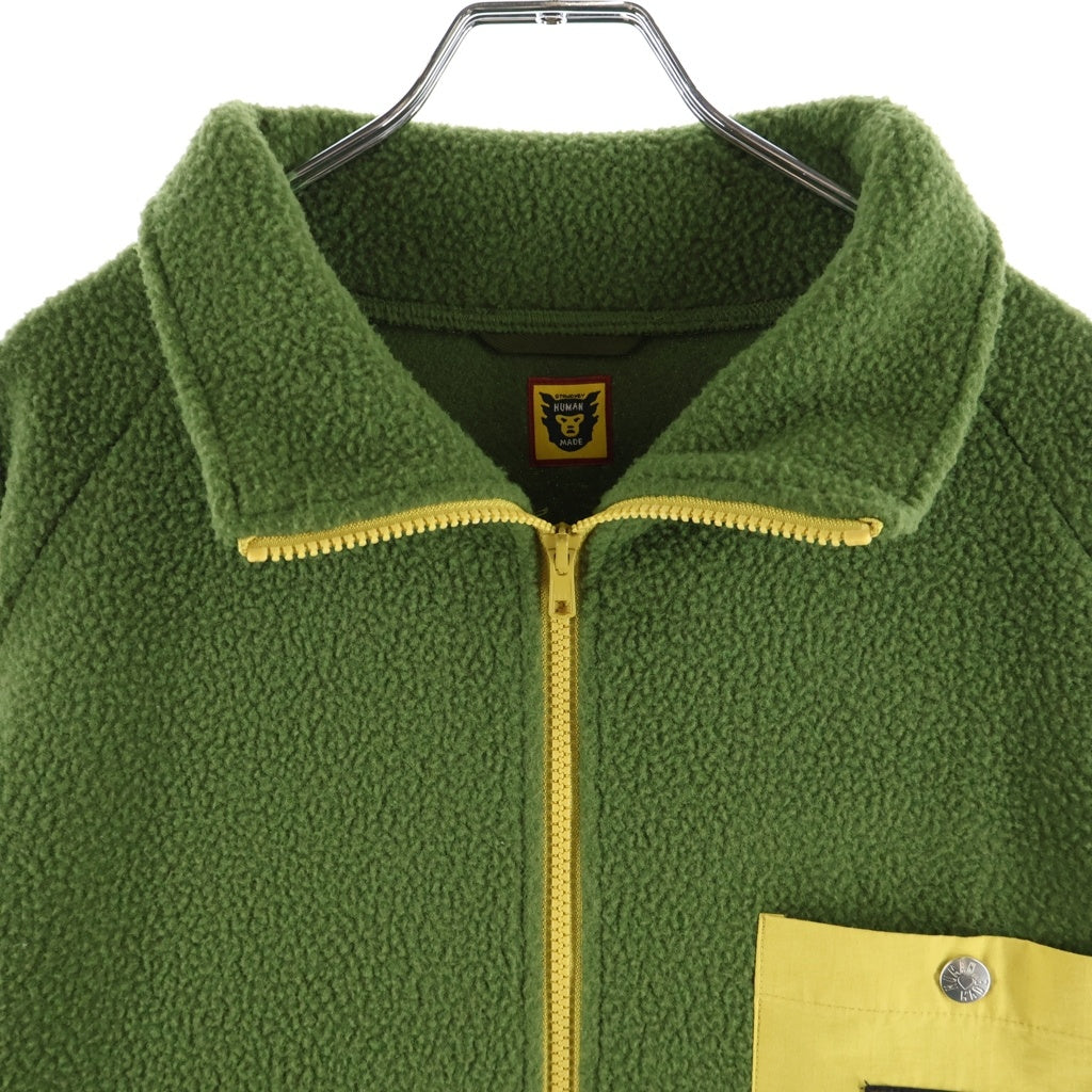 HUMAN MADE(ヒューマンメイド) OUTDOOR FLEECE JACKET アウトドアー ジップアップ フリースジャケット グリーン