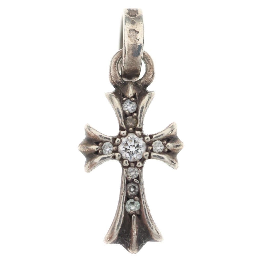 CHROME HEARTS(クロムハーツ) CRS BBYFAT P DMND ベイビーファットクロス PAVEダイヤ ペンダントトップ シルバーBCA234 BCA234