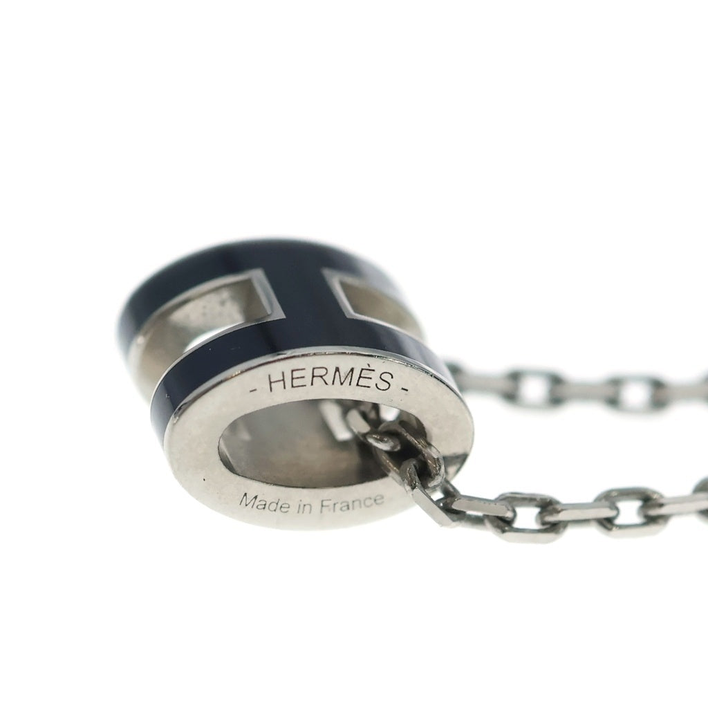 HERMES(エルメス) ミニHチャーム ポップアッシュH ネックレス ブラック/シルバー H147992FP レディース