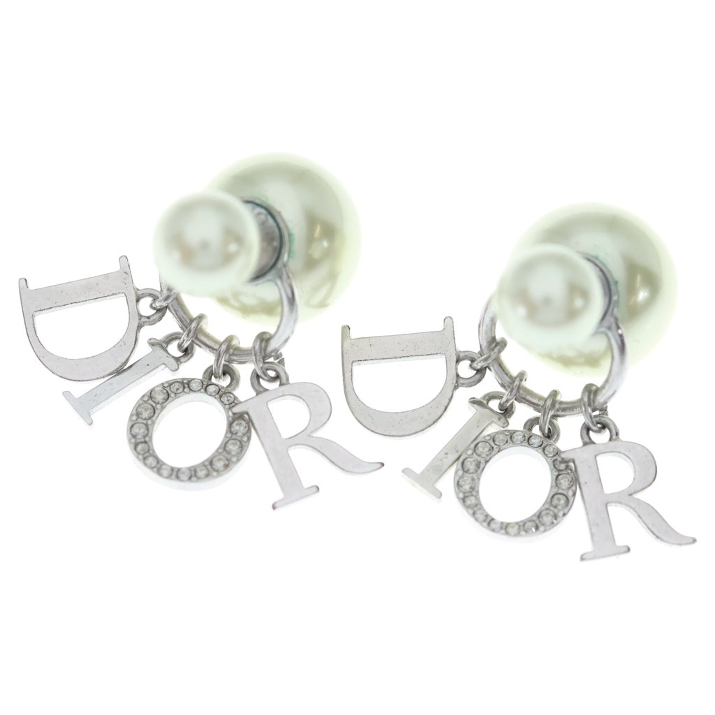 Christian Dior(クリスチャンディオール) TRIBALES トライバルス ロゴデザイン ピアス シルバー レディース