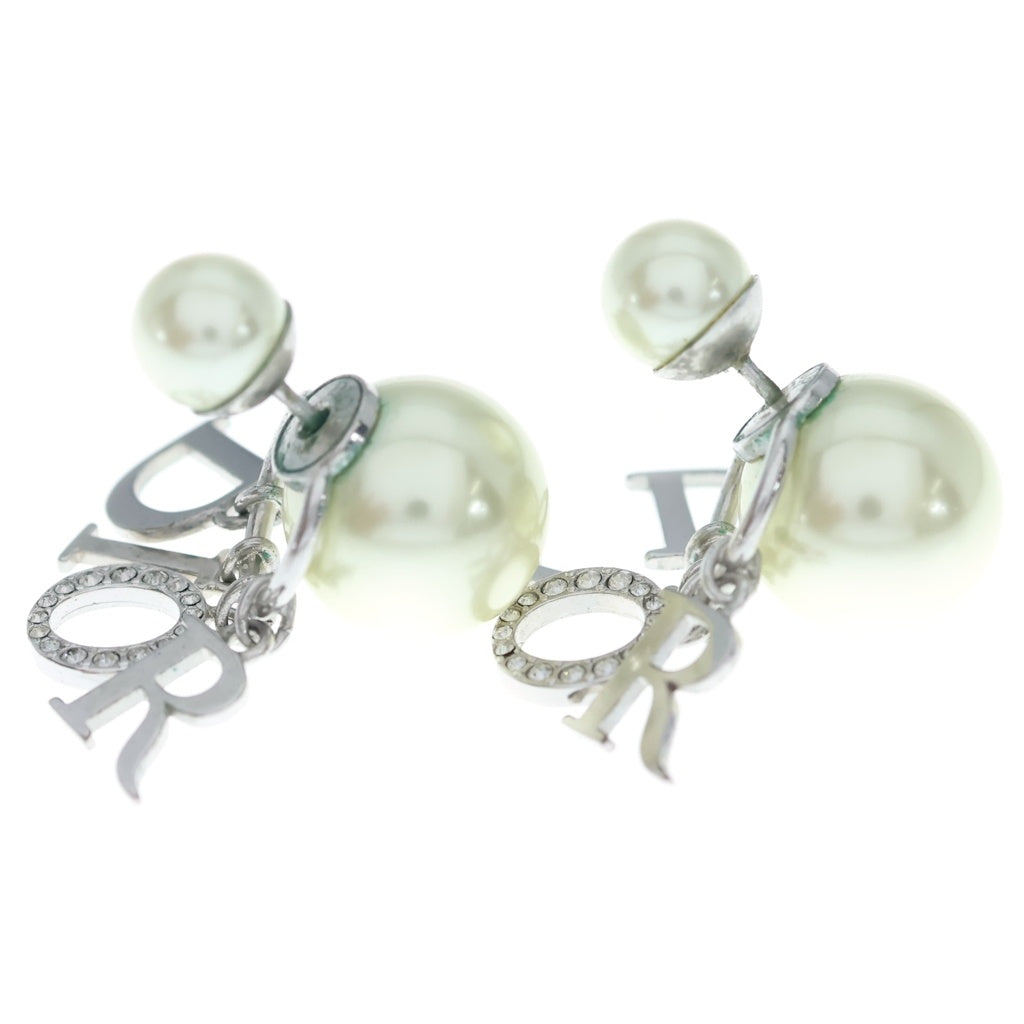 Christian Dior(クリスチャンディオール) TRIBALES トライバルス ロゴデザイン ピアス シルバー レディース