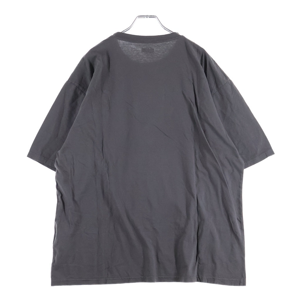 KAPITAL(キャピタル) 25SS BURNING バーニング ピアノ クルーネック カットソー 半袖Tシャツ ブラウン K2503SC062