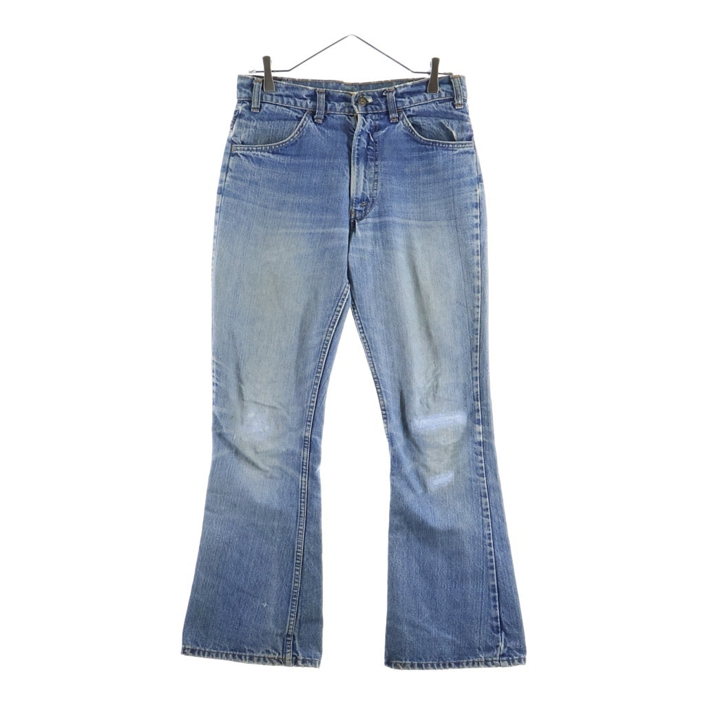 Levi's(リーバイス) 70S VINTAGE 517 66後期 オレンジタブ ボタン裏8 42TALON フレアデニムパンツ ブルー