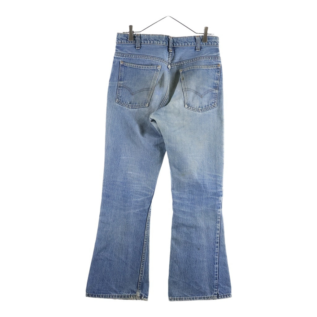 Levi's(リーバイス) 70S VINTAGE 517 66後期 オレンジタブ ボタン裏8 42TALON フレアデニムパンツ ブルー