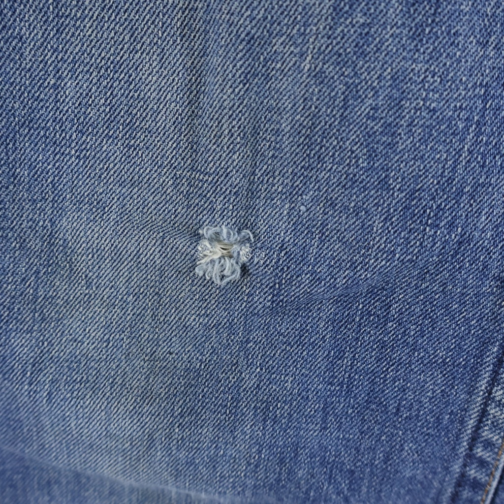 Levi's(リーバイス) 80S VINTAGE 20505 ボタン裏8 オレンジタブ 裾カットオフ デニムパンツ ブルー