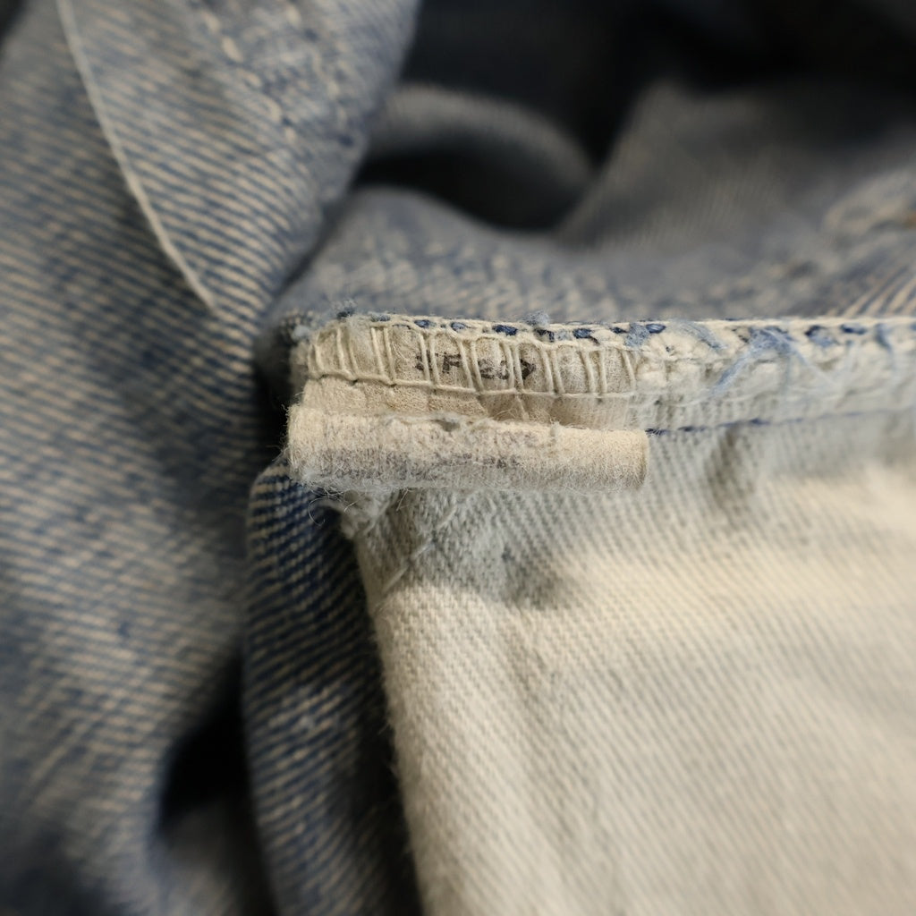 Levi's(リーバイス) 80S VINTAGE 20505 ボタン裏8 オレンジタブ 裾カットオフ デニムパンツ ブルー