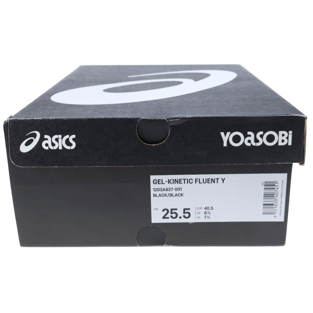 ASICS(アシックス) ×YOASOBI GEL KINETIC FLUENT Y ヨアソビ ゲル キネティック ワイ フルーエント ローカットスニーカー ブラック US7.5/25.5cm 1203A837-001