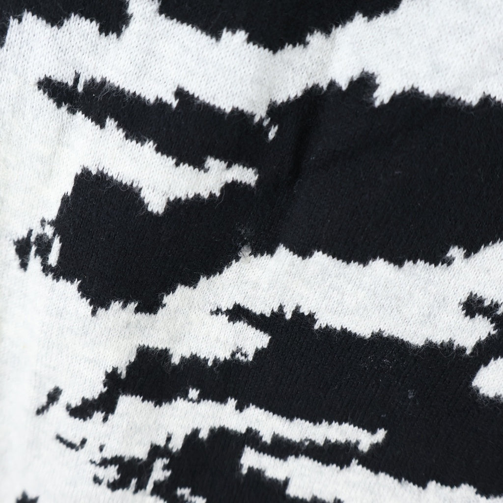 SUPREME(シュプリーム) 22SS Big Cats Jacquard L/S Top ビック キャット ジャガード クルーネック ニット セーター ブラック