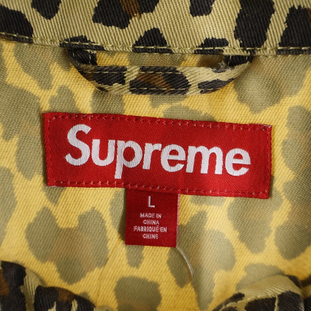 SUPREME(シュプリーム) 24SS ×Toy Machine Harrington Jacket トイマシーン ハリントン ロゴデザイン レオパード柄 ジップアップジャケット ブラウン