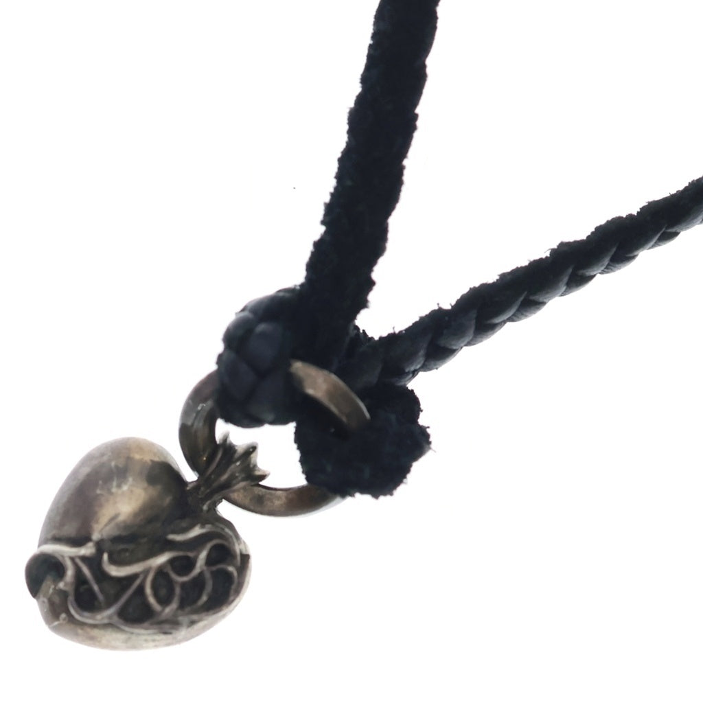 CHROME HEARTS(クロムハーツ) LB LACESTPPRV1 ハート ペンダント レースストッパー レザーブレイド ネックレス