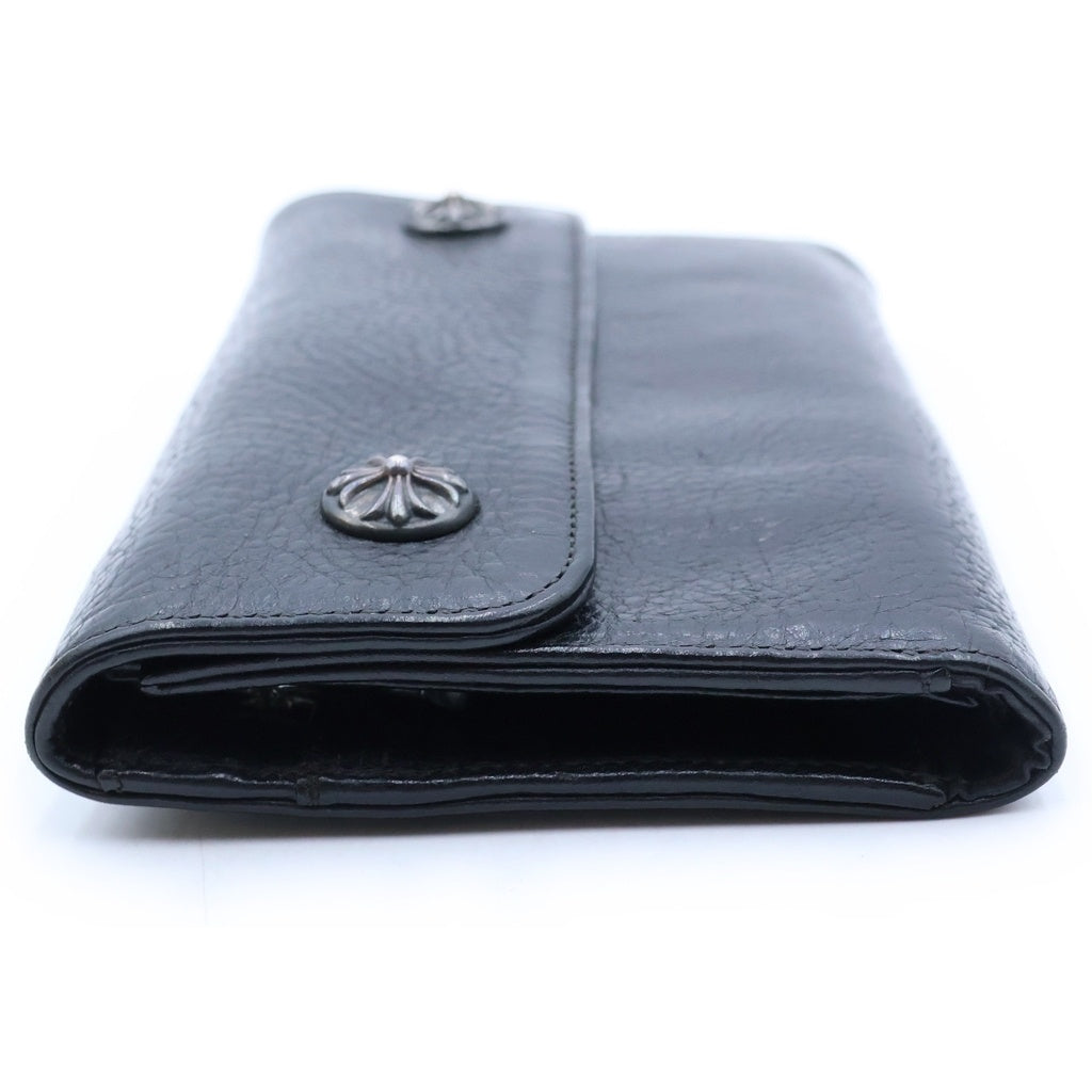 CHROME HEARTS(クロムハーツ) WAVE ウェーブ レザーウォレット 財布 ブラック