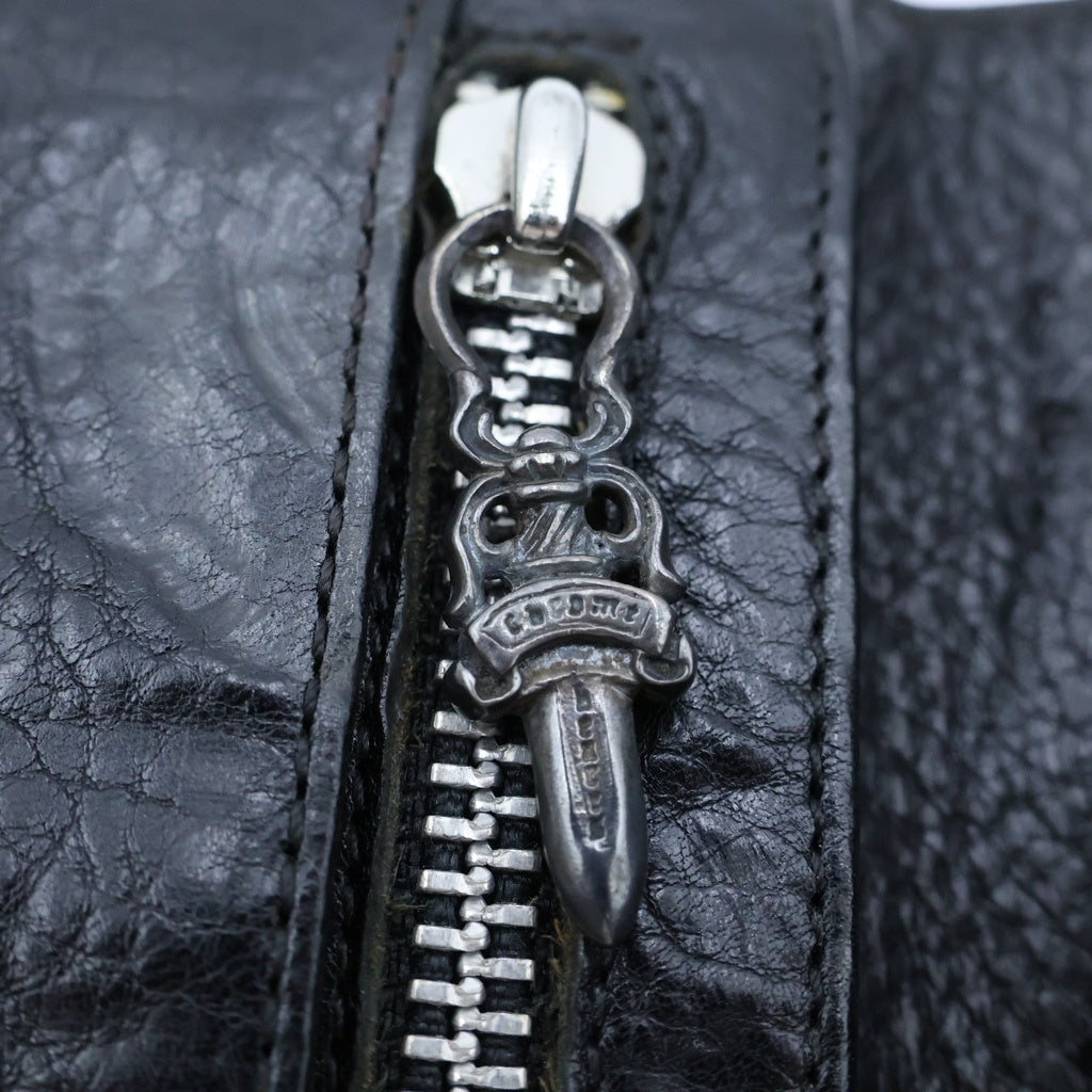 CHROME HEARTS(クロムハーツ) WAVE ウェーブ レザーウォレット 財布 ブラック