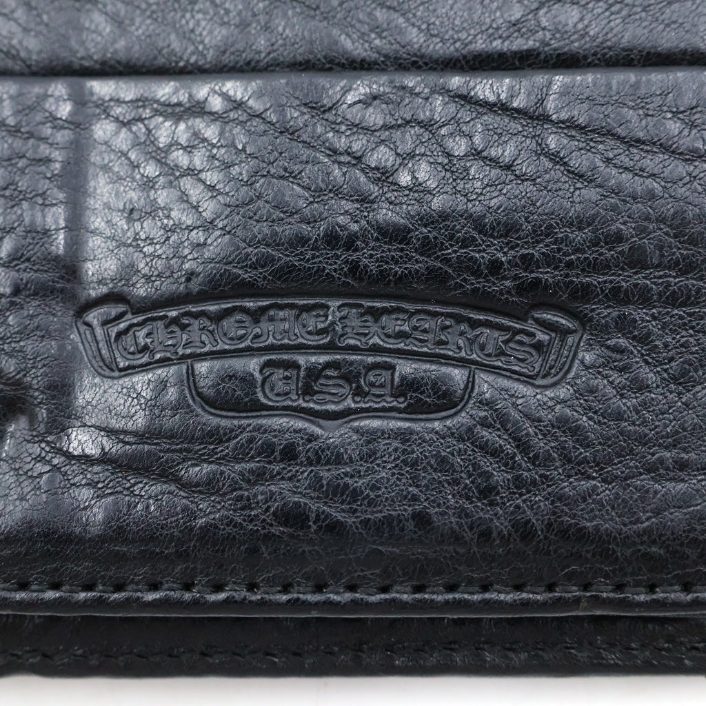 CHROME HEARTS(クロムハーツ) WAVE ウェーブ レザーウォレット 財布 ブラック