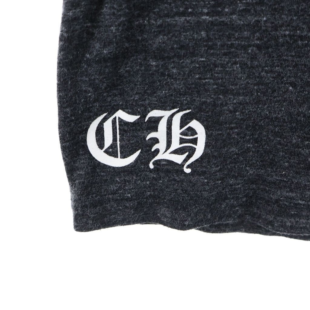 CHROME HEARTS(クロムハーツ) OLD Scroll Label Print オールド スクロールラベルプリントVネック半袖Tシャツ カットソー グレー