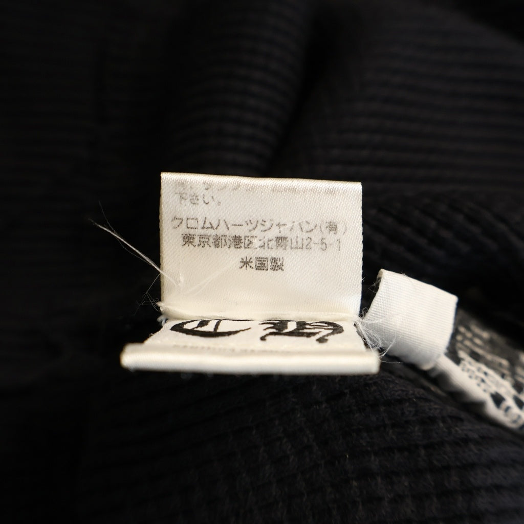CHROME HEARTS(クロムハーツ) Vine Dagger Scroll Label Print ヴァインダガー スクロールラベルプリント 長袖Tシャツ カットソー ブラック