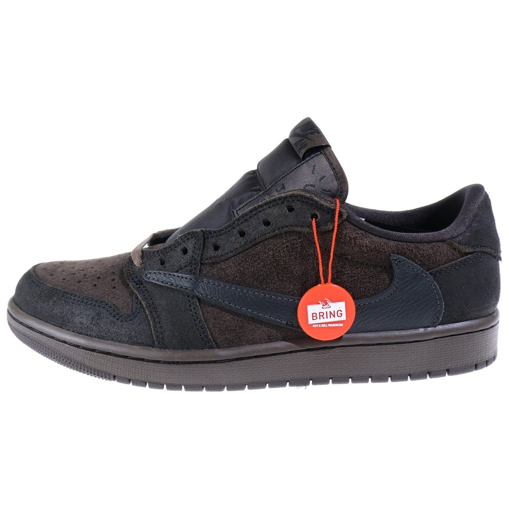 NIKE(ナイキ) ×TRAVIS SCOTT AIR JORDAN 1 LOW OG SP VELVET BROWN トラヴィススコット エアジョーダン1 ベルベットブラウン ローカットスニーカー US10/28cm DM7866-202