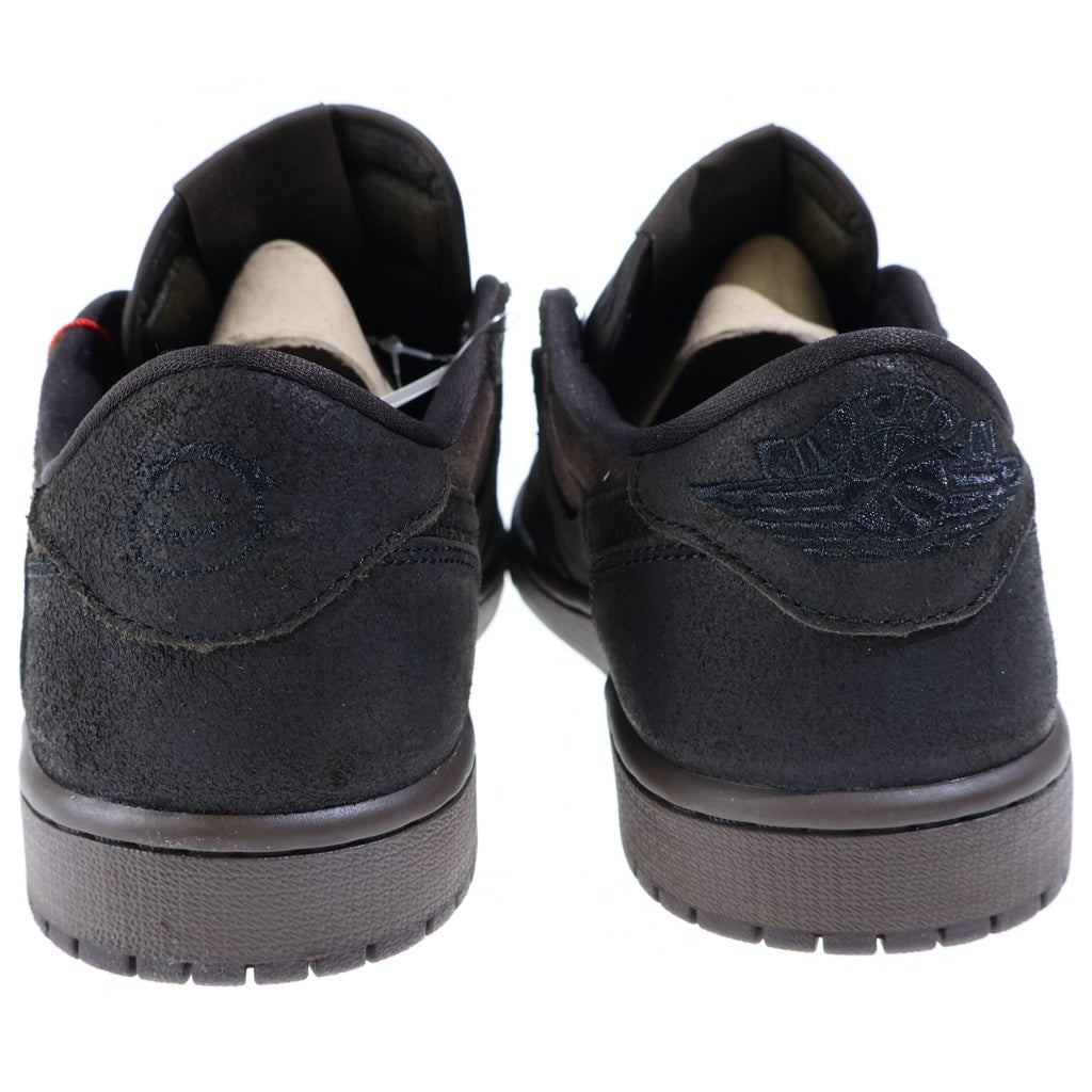 NIKE(ナイキ) ×TRAVIS SCOTT AIR JORDAN 1 LOW OG SP VELVET BROWN トラヴィススコット エアジョーダン1 ベルベットブラウン ローカットスニーカー US10/28cm DM7866-202