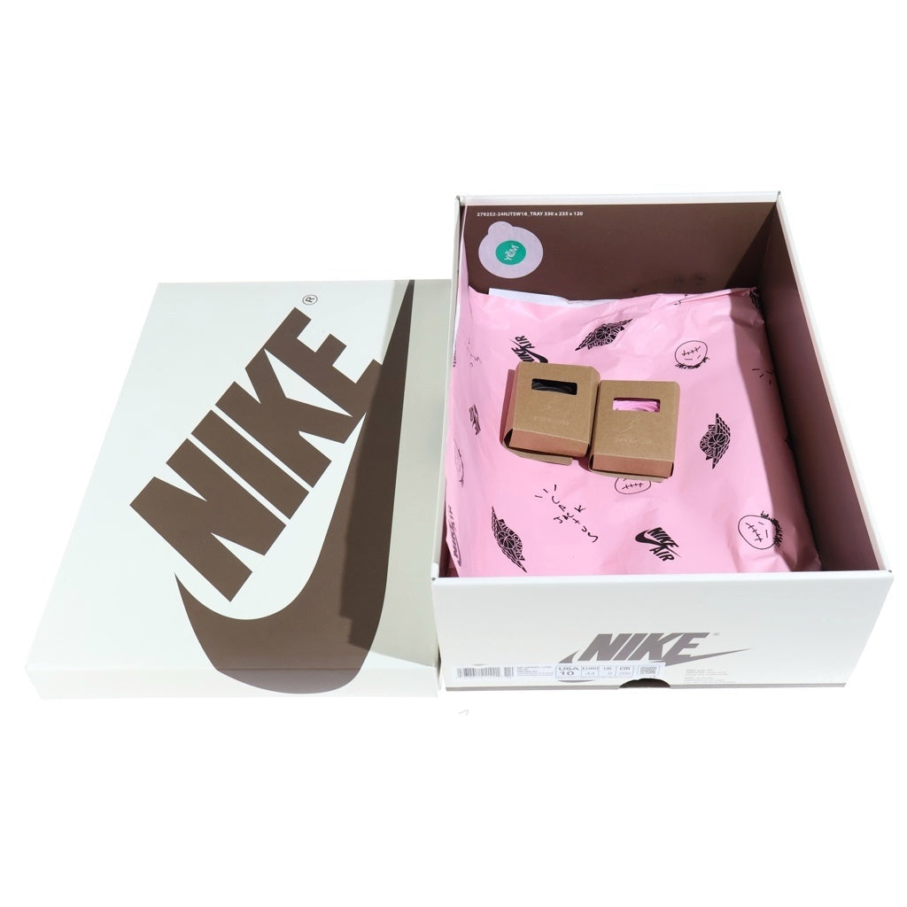 NIKE(ナイキ) ×TRAVIS SCOTT AIR JORDAN 1 LOW OG SP VELVET BROWN トラヴィススコット エアジョーダン1 ベルベットブラウン ローカットスニーカー US10/28cm DM7866-202