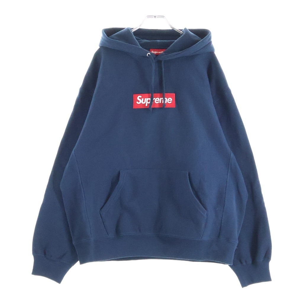 SUPREME(シュプリーム) 24AW Box Logo Hooded Sweatshirt ボックスロゴデザイン フーデッド スウェット パーカー ネイビー